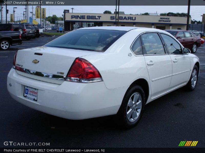 White / Gray 2007 Chevrolet Impala LT