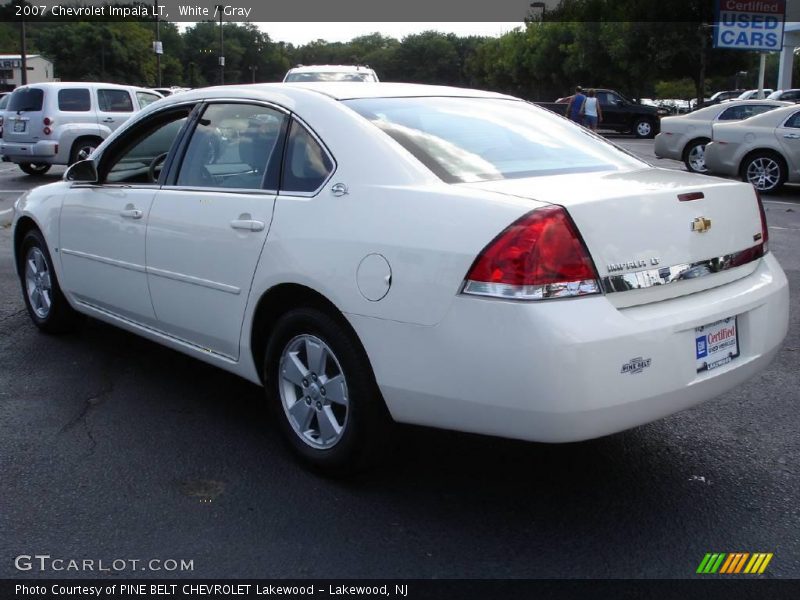 White / Gray 2007 Chevrolet Impala LT