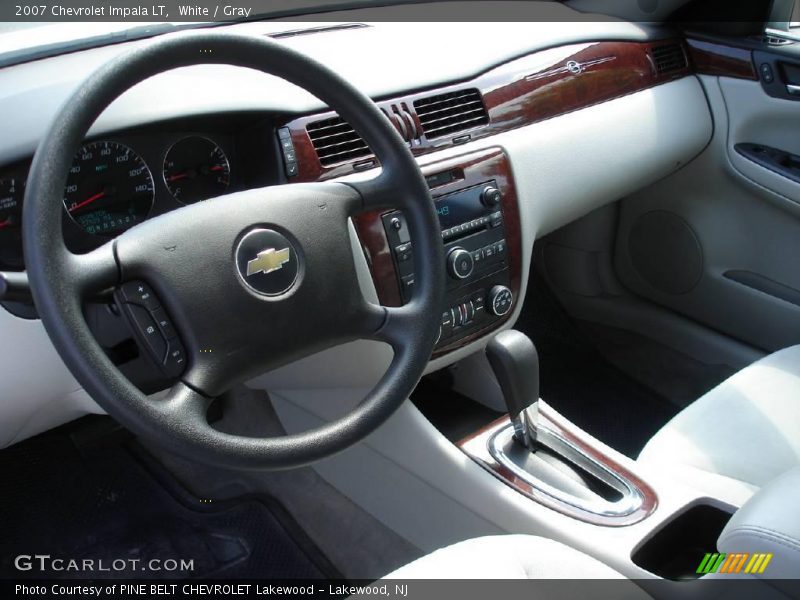 White / Gray 2007 Chevrolet Impala LT