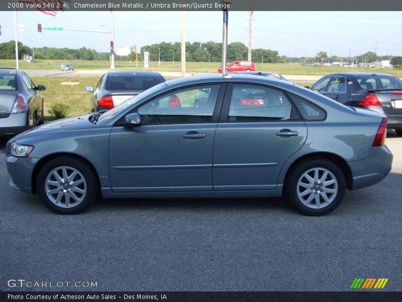 Chameleon Blue Metallic / Umbra Brown/Quartz Beige 2008 Volvo S40 2.4i