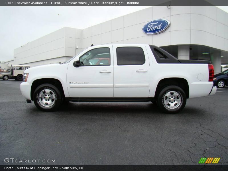 Summit White / Dark Titanium/Light Titanium 2007 Chevrolet Avalanche LT 4WD