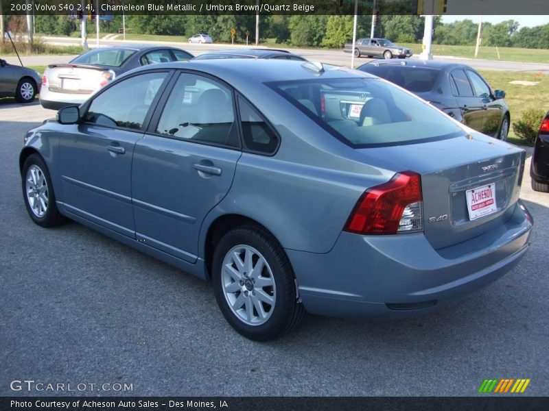Chameleon Blue Metallic / Umbra Brown/Quartz Beige 2008 Volvo S40 2.4i