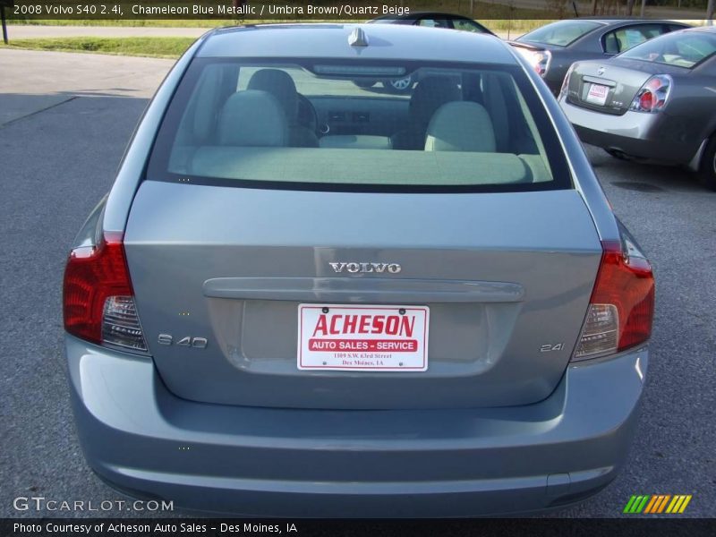 Chameleon Blue Metallic / Umbra Brown/Quartz Beige 2008 Volvo S40 2.4i