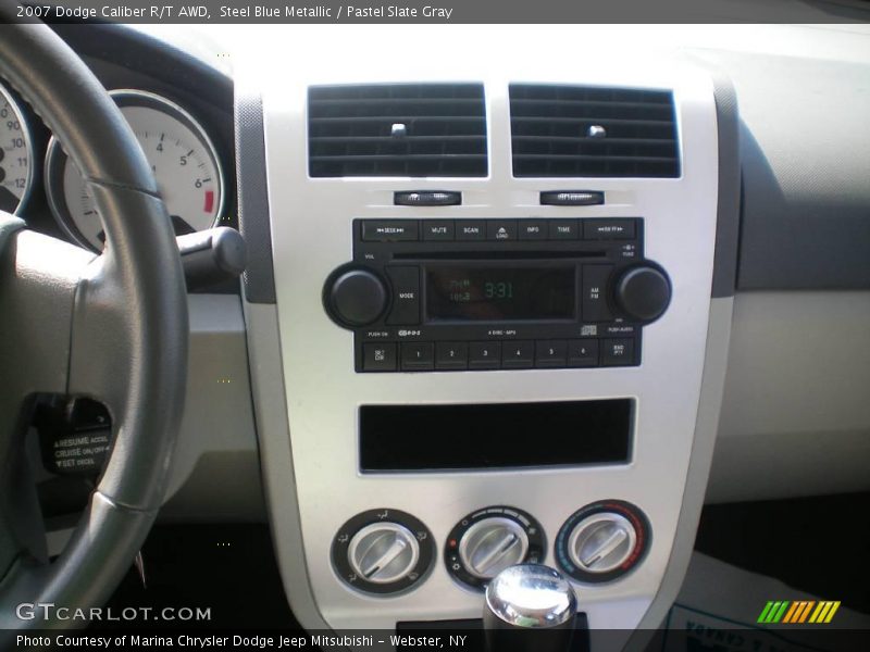 Steel Blue Metallic / Pastel Slate Gray 2007 Dodge Caliber R/T AWD