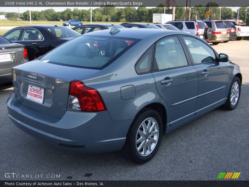 Chameleon Blue Metallic / Umbra Brown/Quartz Beige 2008 Volvo S40 2.4i