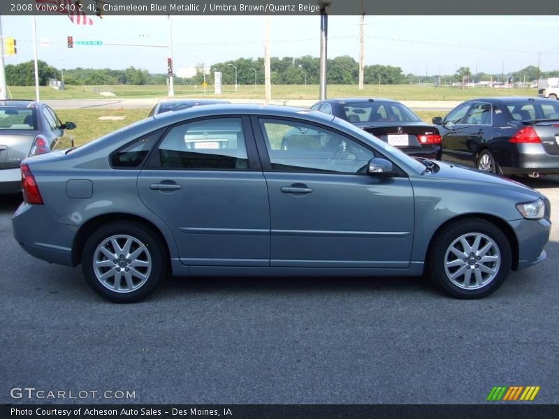 Chameleon Blue Metallic / Umbra Brown/Quartz Beige 2008 Volvo S40 2.4i