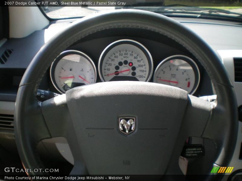 Steel Blue Metallic / Pastel Slate Gray 2007 Dodge Caliber R/T AWD