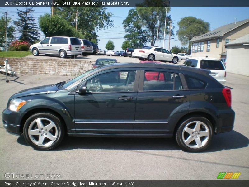 Steel Blue Metallic / Pastel Slate Gray 2007 Dodge Caliber R/T AWD