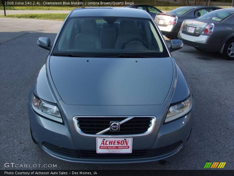 Chameleon Blue Metallic / Umbra Brown/Quartz Beige 2008 Volvo S40 2.4i