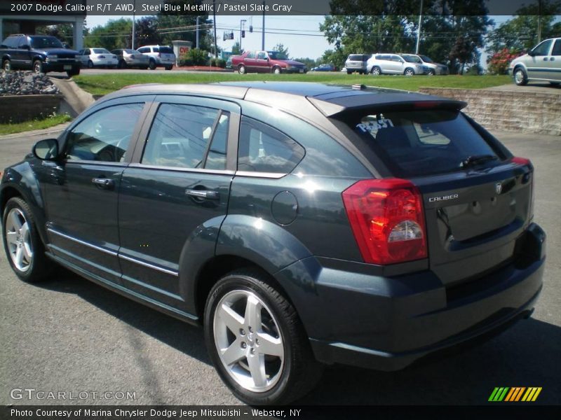 Steel Blue Metallic / Pastel Slate Gray 2007 Dodge Caliber R/T AWD