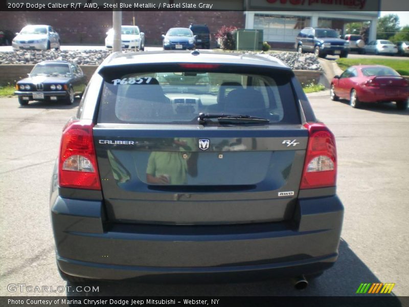 Steel Blue Metallic / Pastel Slate Gray 2007 Dodge Caliber R/T AWD