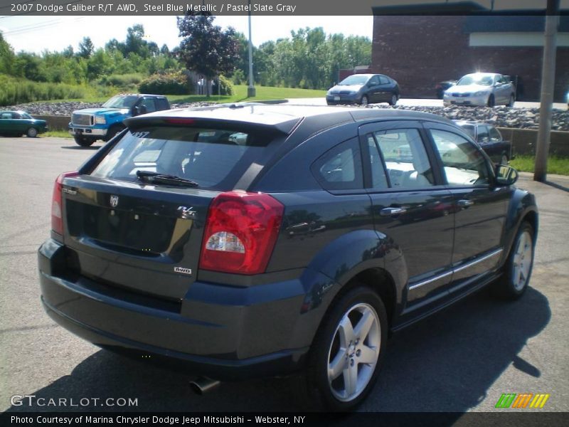 Steel Blue Metallic / Pastel Slate Gray 2007 Dodge Caliber R/T AWD