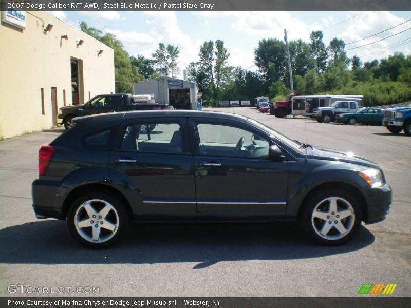 Steel Blue Metallic / Pastel Slate Gray 2007 Dodge Caliber R/T AWD