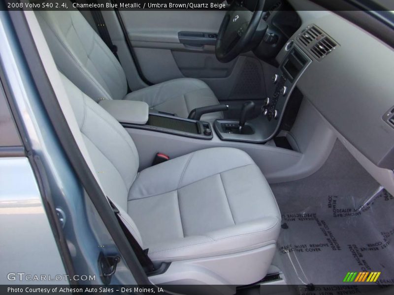 Chameleon Blue Metallic / Umbra Brown/Quartz Beige 2008 Volvo S40 2.4i