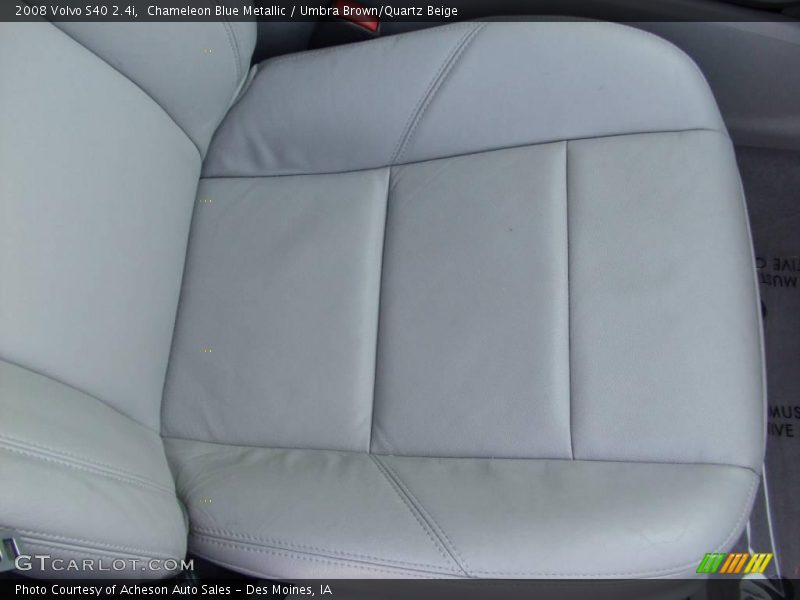 Chameleon Blue Metallic / Umbra Brown/Quartz Beige 2008 Volvo S40 2.4i