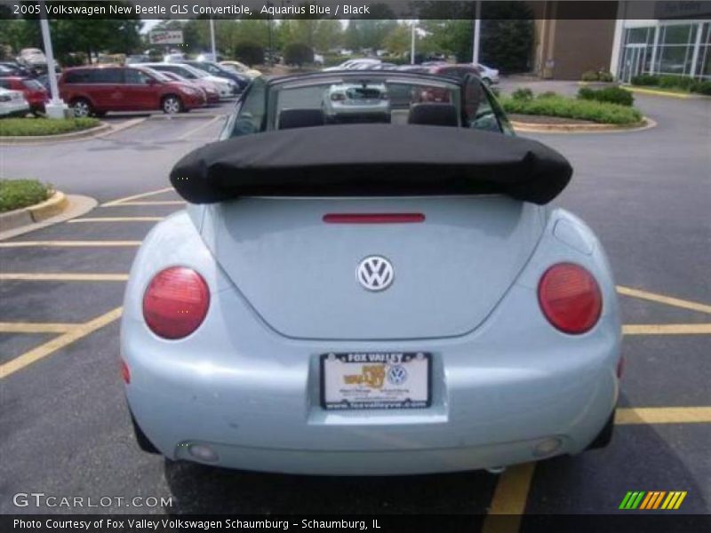 Aquarius Blue / Black 2005 Volkswagen New Beetle GLS Convertible