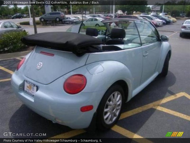 Aquarius Blue / Black 2005 Volkswagen New Beetle GLS Convertible