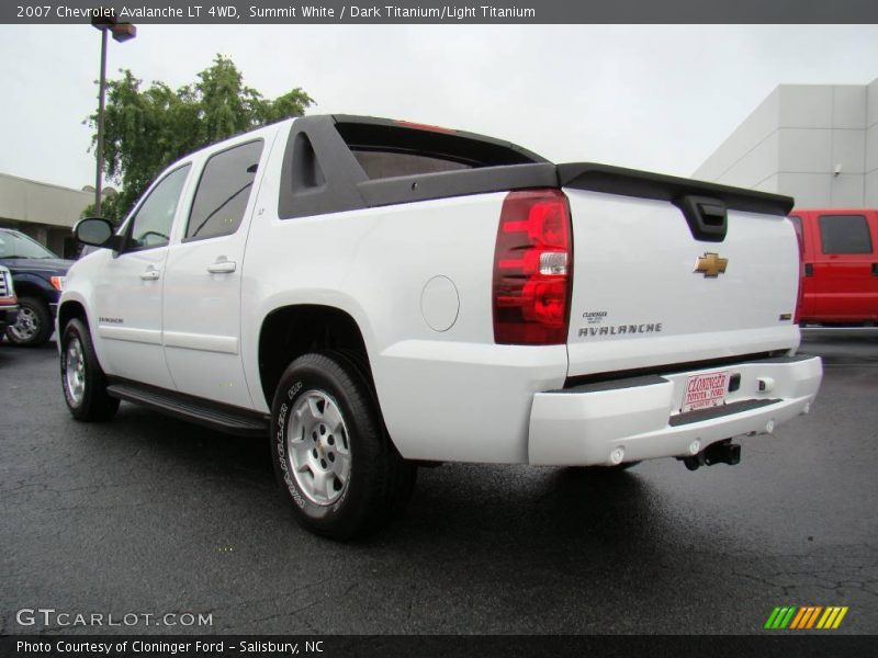 Summit White / Dark Titanium/Light Titanium 2007 Chevrolet Avalanche LT 4WD