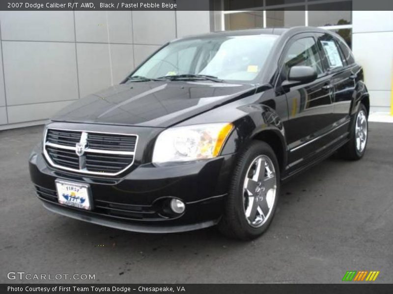 Black / Pastel Pebble Beige 2007 Dodge Caliber R/T AWD