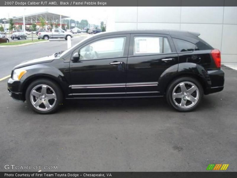 Black / Pastel Pebble Beige 2007 Dodge Caliber R/T AWD