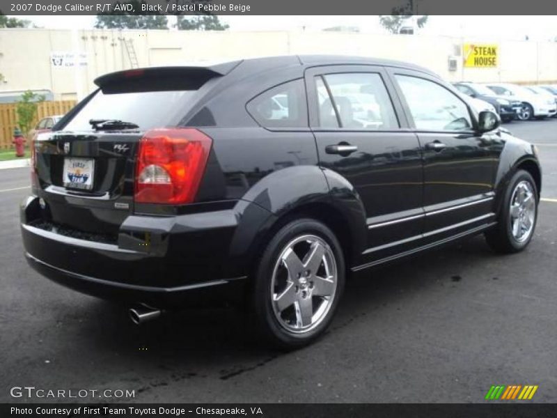 Black / Pastel Pebble Beige 2007 Dodge Caliber R/T AWD