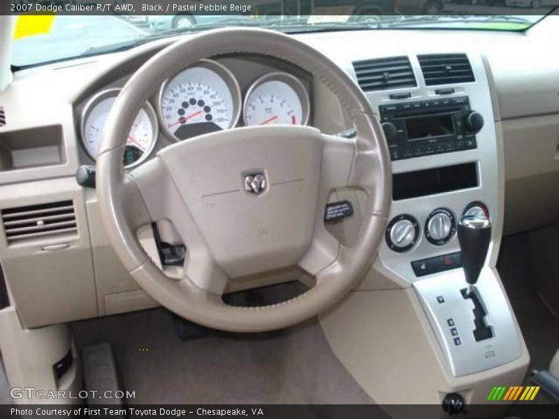 Black / Pastel Pebble Beige 2007 Dodge Caliber R/T AWD