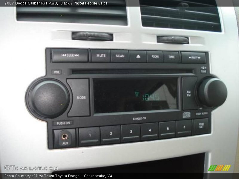 Black / Pastel Pebble Beige 2007 Dodge Caliber R/T AWD