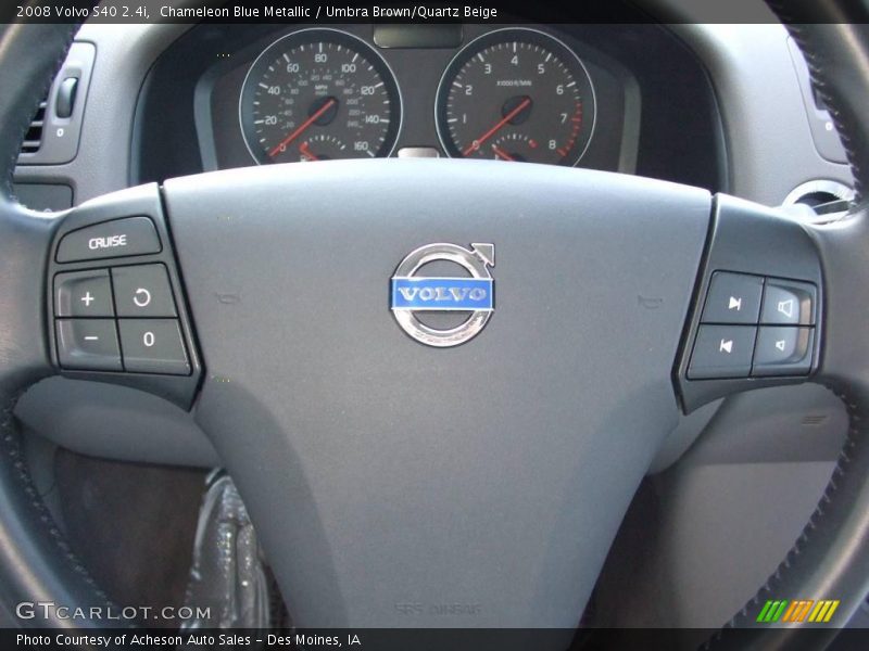 Chameleon Blue Metallic / Umbra Brown/Quartz Beige 2008 Volvo S40 2.4i