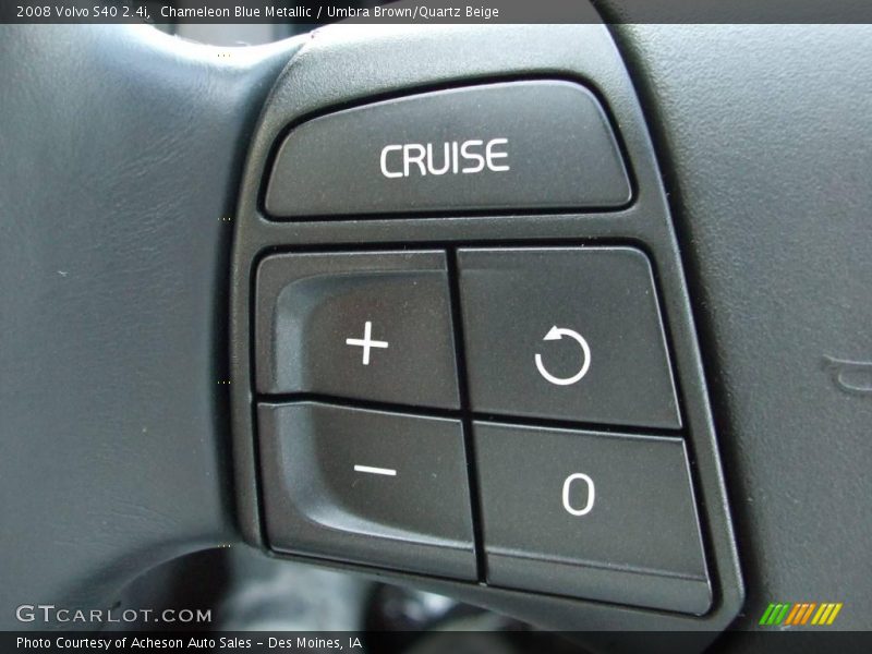 Chameleon Blue Metallic / Umbra Brown/Quartz Beige 2008 Volvo S40 2.4i