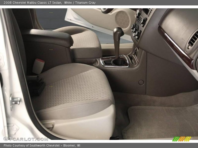 White / Titanium Gray 2008 Chevrolet Malibu Classic LT Sedan