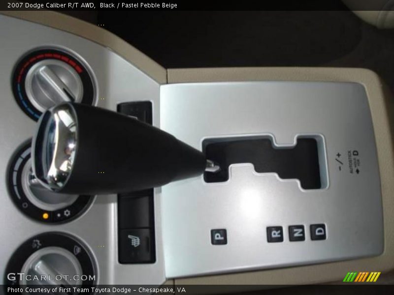 Black / Pastel Pebble Beige 2007 Dodge Caliber R/T AWD
