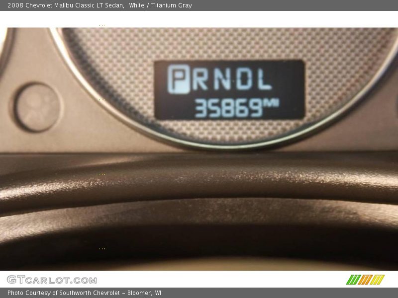 White / Titanium Gray 2008 Chevrolet Malibu Classic LT Sedan