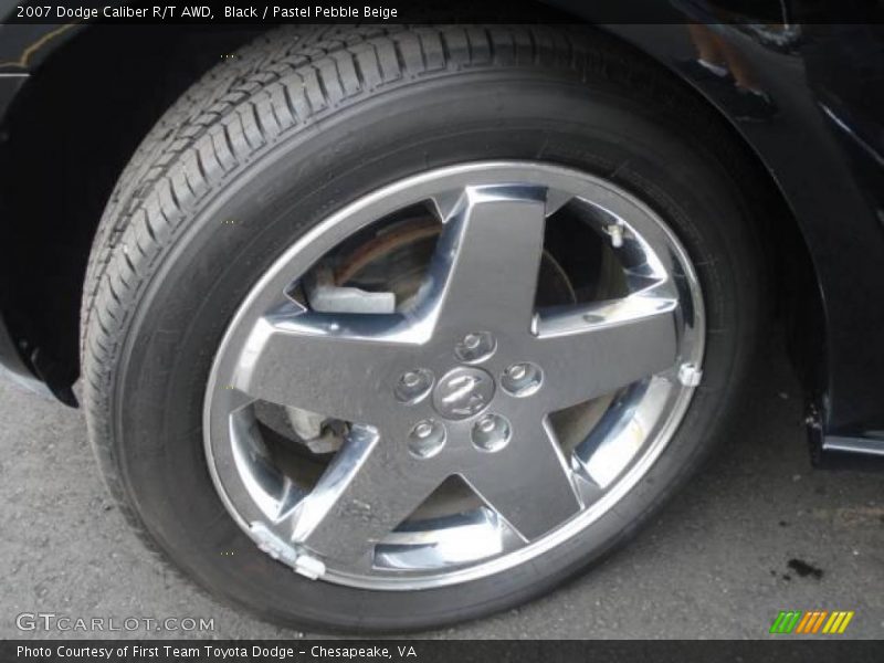Black / Pastel Pebble Beige 2007 Dodge Caliber R/T AWD