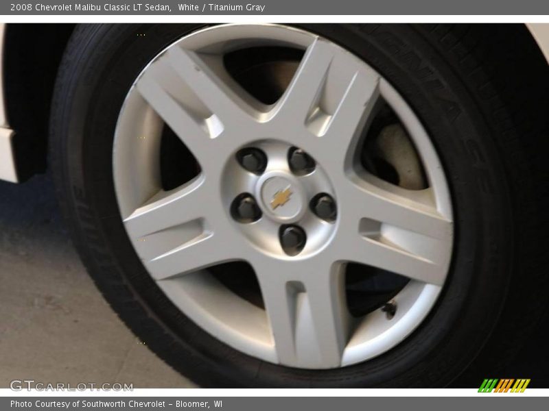 White / Titanium Gray 2008 Chevrolet Malibu Classic LT Sedan