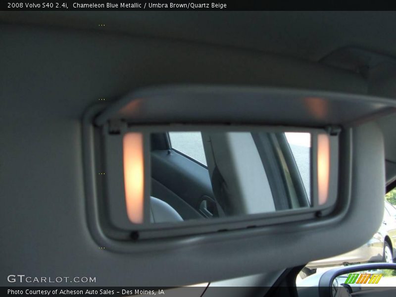 Chameleon Blue Metallic / Umbra Brown/Quartz Beige 2008 Volvo S40 2.4i