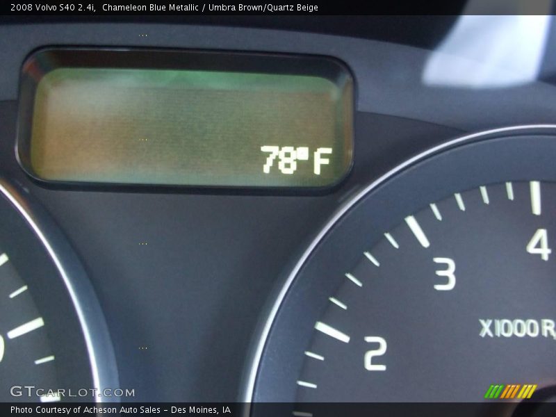 Chameleon Blue Metallic / Umbra Brown/Quartz Beige 2008 Volvo S40 2.4i