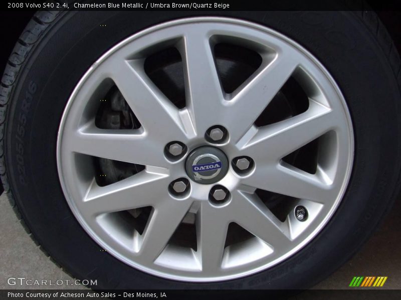 Chameleon Blue Metallic / Umbra Brown/Quartz Beige 2008 Volvo S40 2.4i