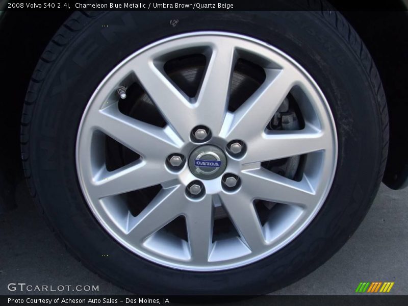 Chameleon Blue Metallic / Umbra Brown/Quartz Beige 2008 Volvo S40 2.4i