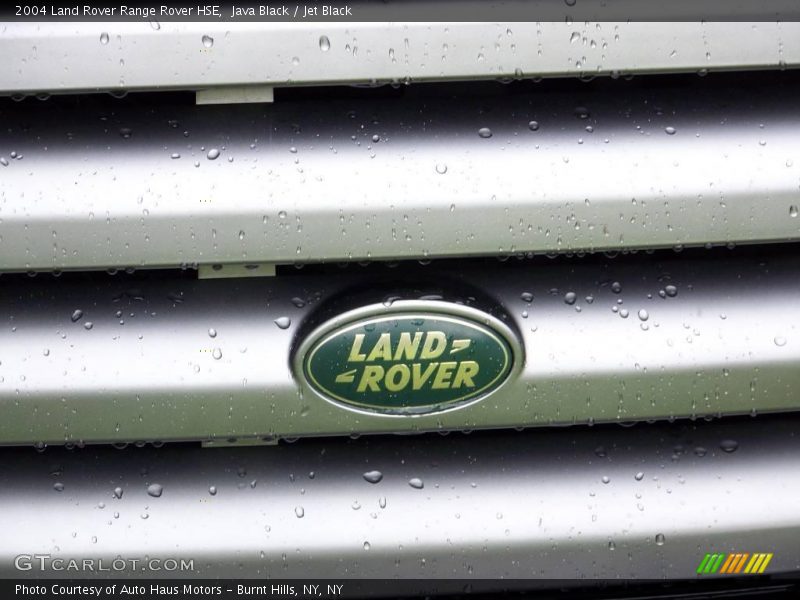Java Black / Jet Black 2004 Land Rover Range Rover HSE