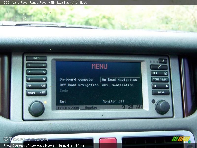 Java Black / Jet Black 2004 Land Rover Range Rover HSE