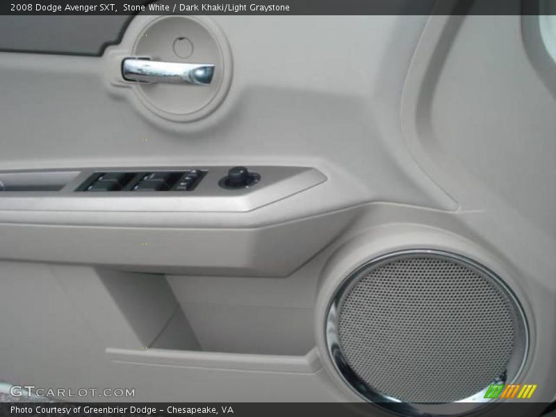 Stone White / Dark Khaki/Light Graystone 2008 Dodge Avenger SXT