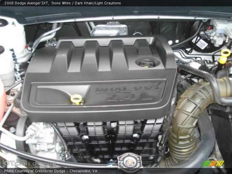 Stone White / Dark Khaki/Light Graystone 2008 Dodge Avenger SXT