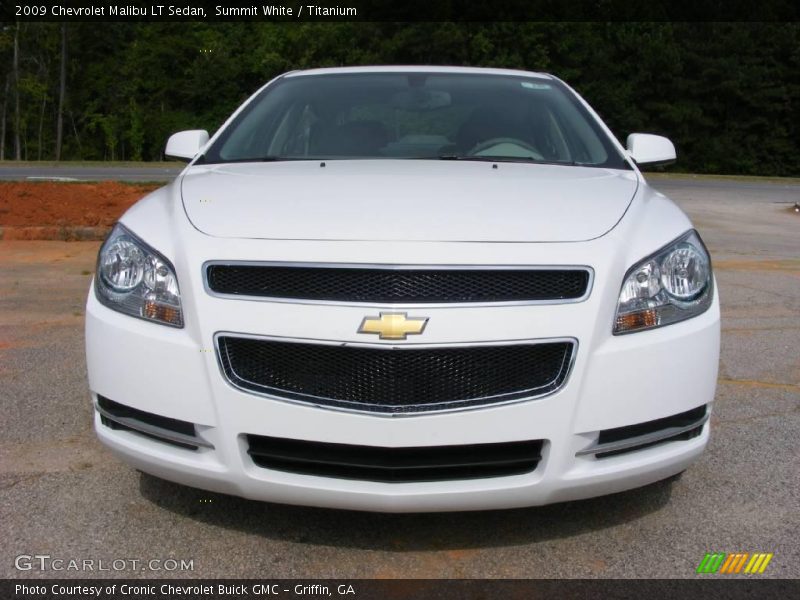 Summit White / Titanium 2009 Chevrolet Malibu LT Sedan