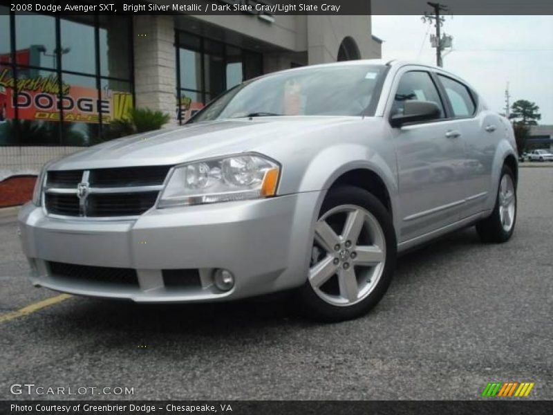 Bright Silver Metallic / Dark Slate Gray/Light Slate Gray 2008 Dodge Avenger SXT