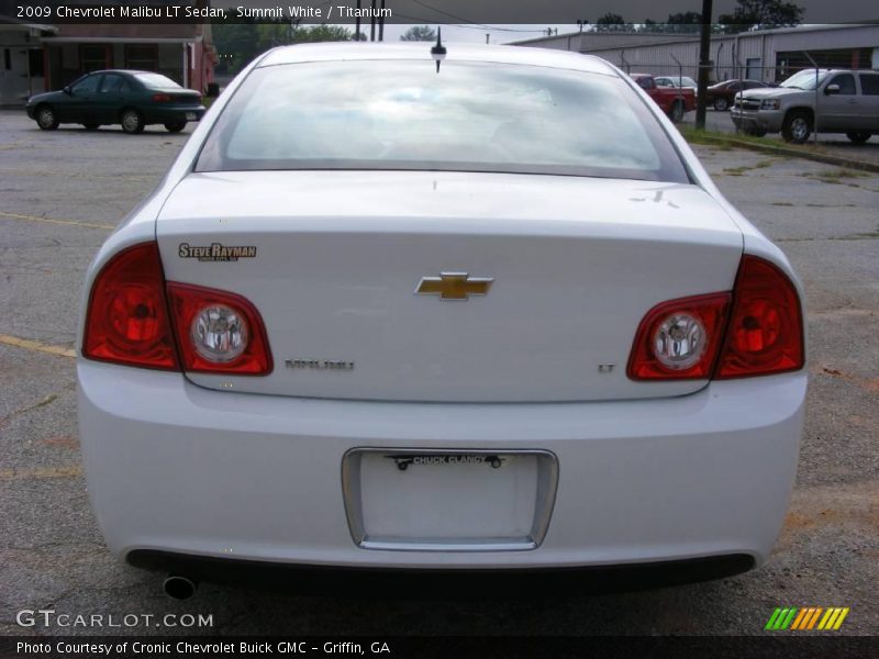 Summit White / Titanium 2009 Chevrolet Malibu LT Sedan