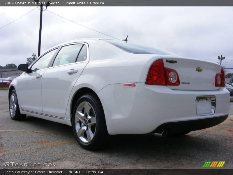 Summit White / Titanium 2009 Chevrolet Malibu LT Sedan