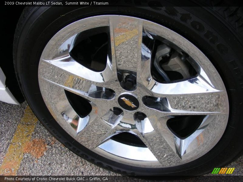 Summit White / Titanium 2009 Chevrolet Malibu LT Sedan