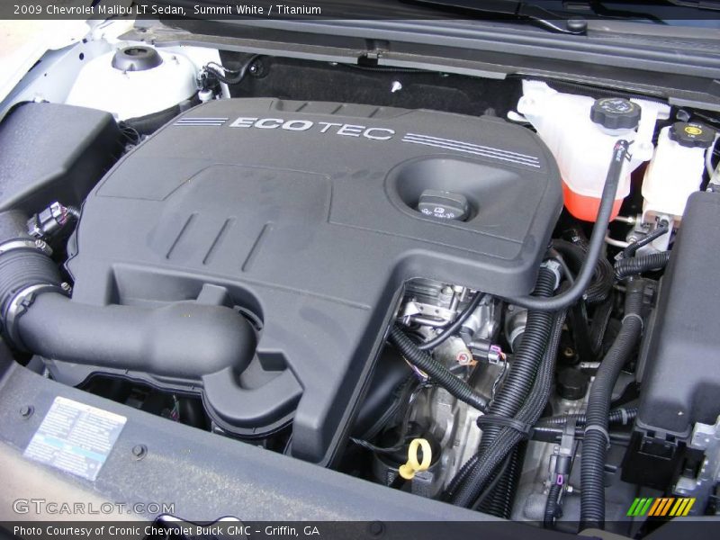 Summit White / Titanium 2009 Chevrolet Malibu LT Sedan