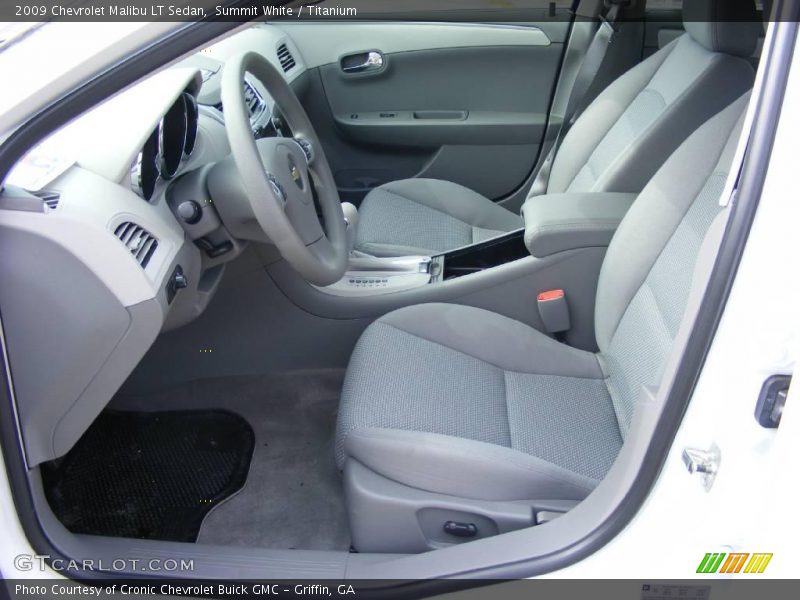 Summit White / Titanium 2009 Chevrolet Malibu LT Sedan