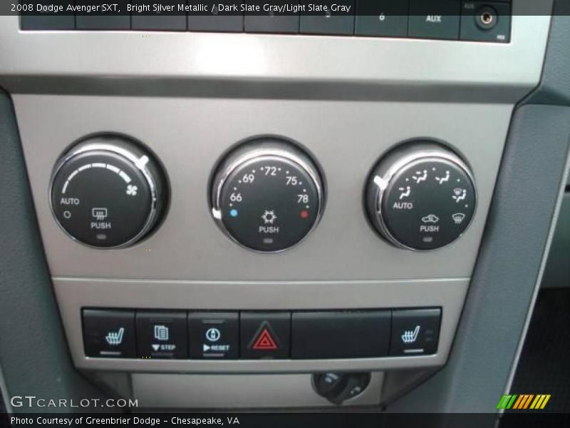 Bright Silver Metallic / Dark Slate Gray/Light Slate Gray 2008 Dodge Avenger SXT